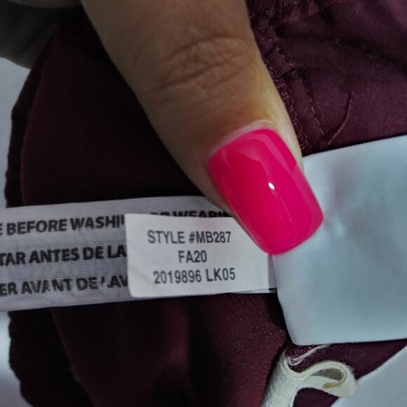 Madewell Drapey Seamed Track Trousers in Merlot Size XXS - Picture 7 of 9